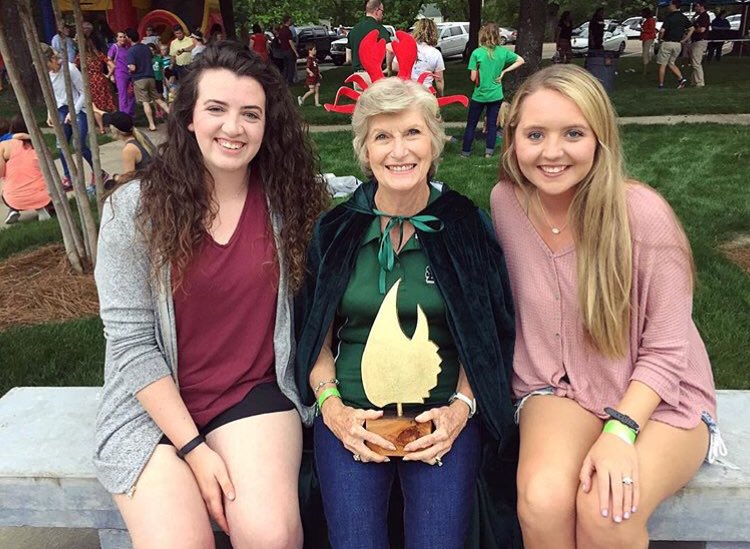 HamiltonPolyLab's tweet image. Amber and Katie were graced with @DSU_Alumni Crawfish Boil Queen’s presence tonight! What an honor!! #polymersgoingHAM #womeninSTEM