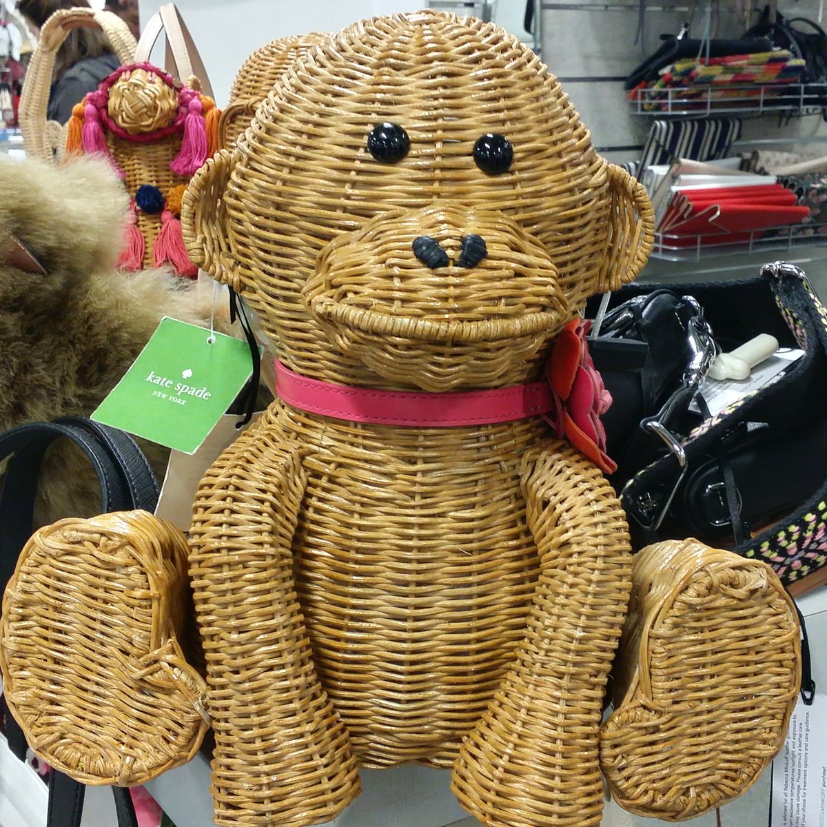DilettanteDiana's tweet image. I spotted a @katespadeny Straw Monkey Bag at @nordstromrack @nordstromrackcanada #katespade #nordstromrack #monkeybag #strawmonkeybag