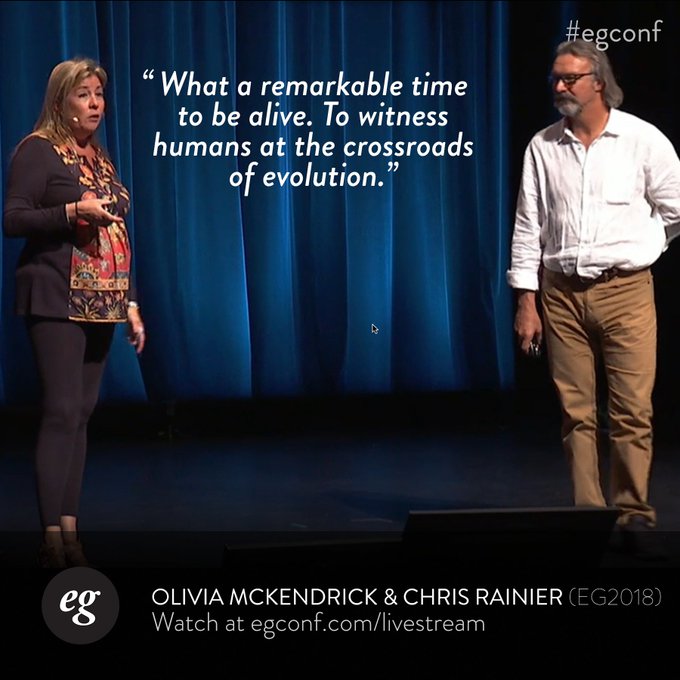 Olivia McKendrick and Chris Rainier bring us up to speed on all things nature! #egconf https://t.co/<a href="/tag/egconf"class="tags"><span>#egconf</span></a>