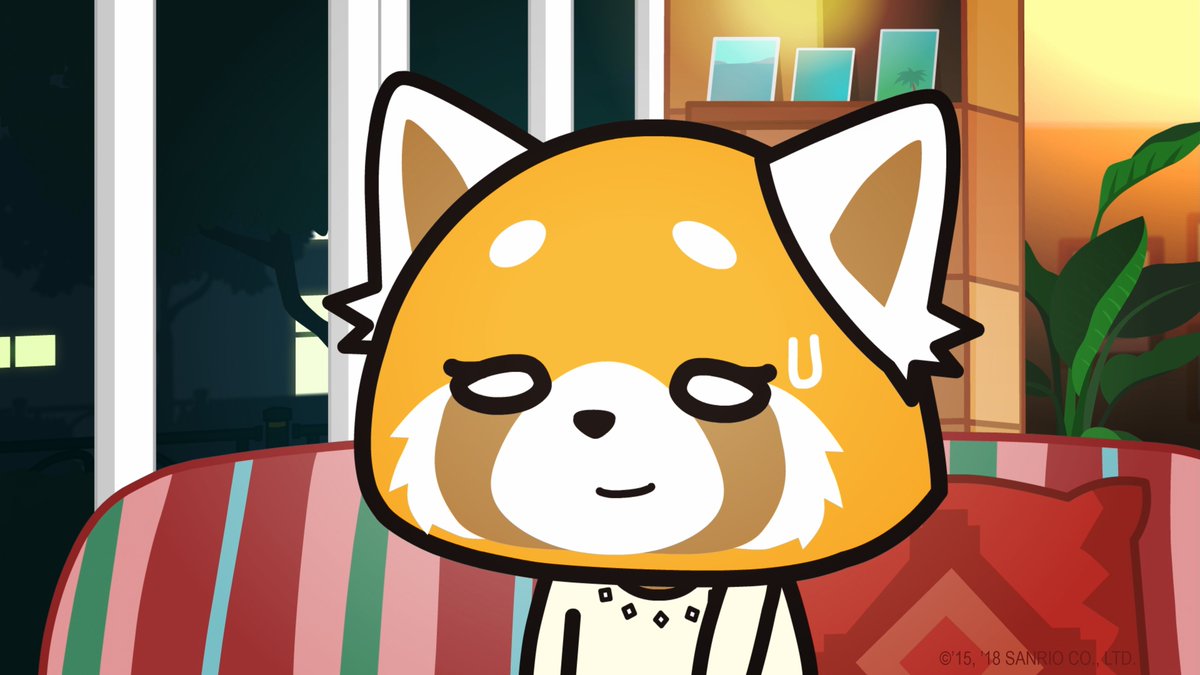aggretsuko's tweet photo. It's #TRIVIATIME!!!! In episode six of the Aggretsuko @Netflix series, #Aggretsuko goes out to dinner with someone unexpected. Who is it? #AggretsukoTrivia https://t.co/xUGBjoPaaf