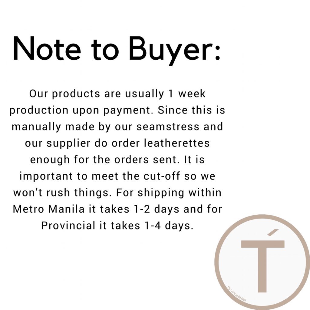 alisonmaeee's tweet image. Php 50 within Metro Manila
Php 140 for provincial

For pre-order: Earphone Holder
Made in Good Quality Leatherette from Marikina
Orders are for ONE WEEK PRODUCTION UPON RECEIPT OF PAYMENT

Payment methods are thru Bank: BPI and BDO only ☺️ DM me for more details #onlinesellerph