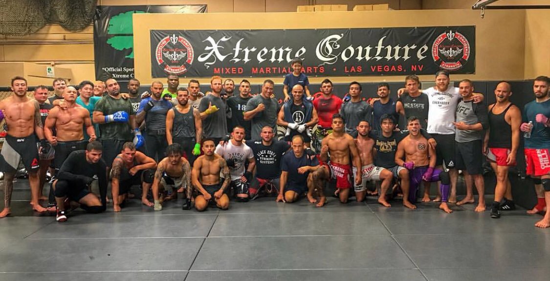 Great MMA Sparring tonight Team @Xtreme_Couture  !! <a href="/BradTavares/">Brad Tavares</a> <a href="/roynelsonmma/">Roy Nelson</a> <a href="/francis_ngannou/">Francis Ngannou</a> <a href="/RonnyMarkes/">Ronny Markes</a> <a href="/tibo511/">Tibor Nagy</a> <a href="/AliAbdelaziz00/">Ali Abdelaziz</a> @JeredTy_Gwerder <a href="/Jayhieron/">Jay Hieron</a> Blagoy Ivanov <a href="/bodao_oficial/">Francimar Barroso</a> <a href="/RyanDCouture/">Ryan Couture</a> <a href="/Rnewman101/">ryder newman</a> and many more #PFL #MMA
