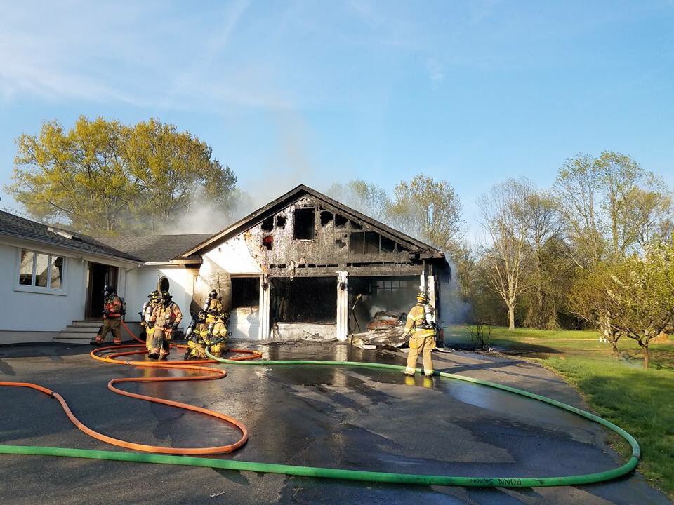 The Department operated today at a garage fire on Stillhouse Rd.  We would to thank the mutual companies that came out to assist, the tankers from the Western Monmouth Tanker Task Force who supplied water and Cassville who provided a Engine and Tanker to cover Millstone