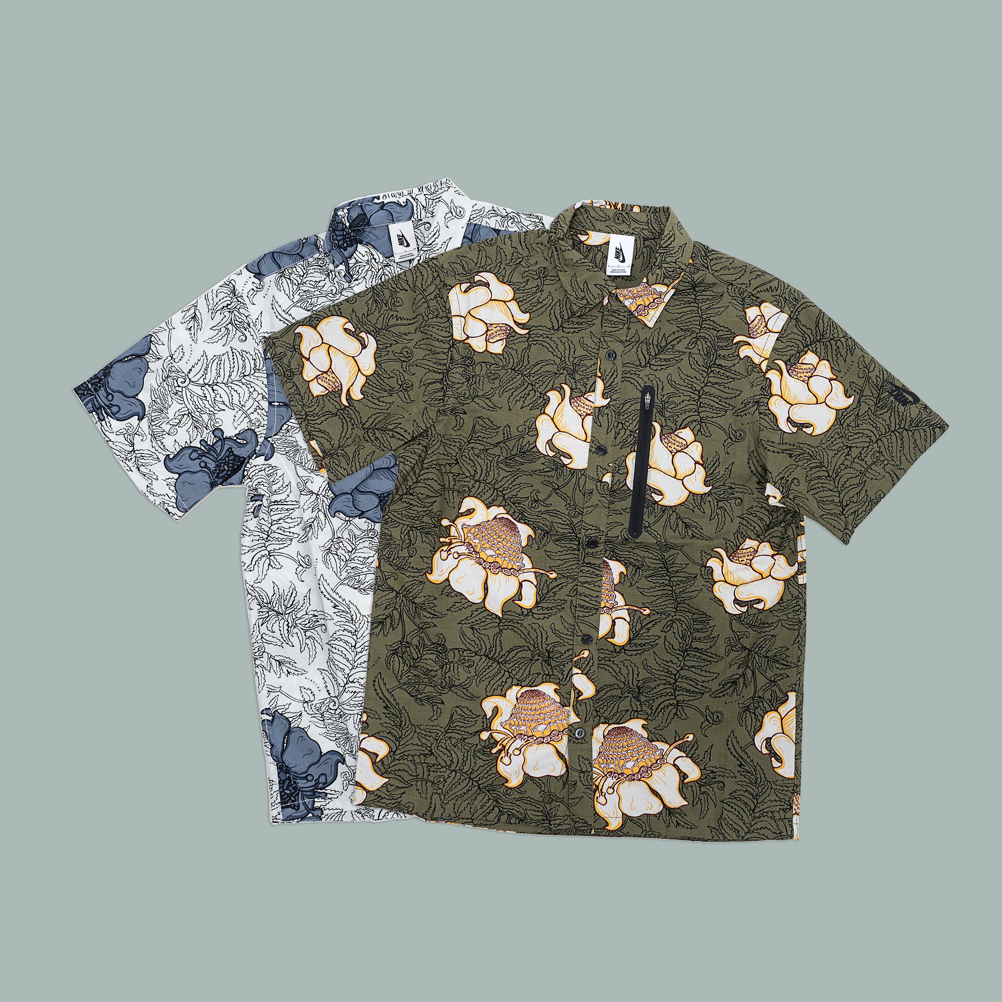 nikelab floral shirt