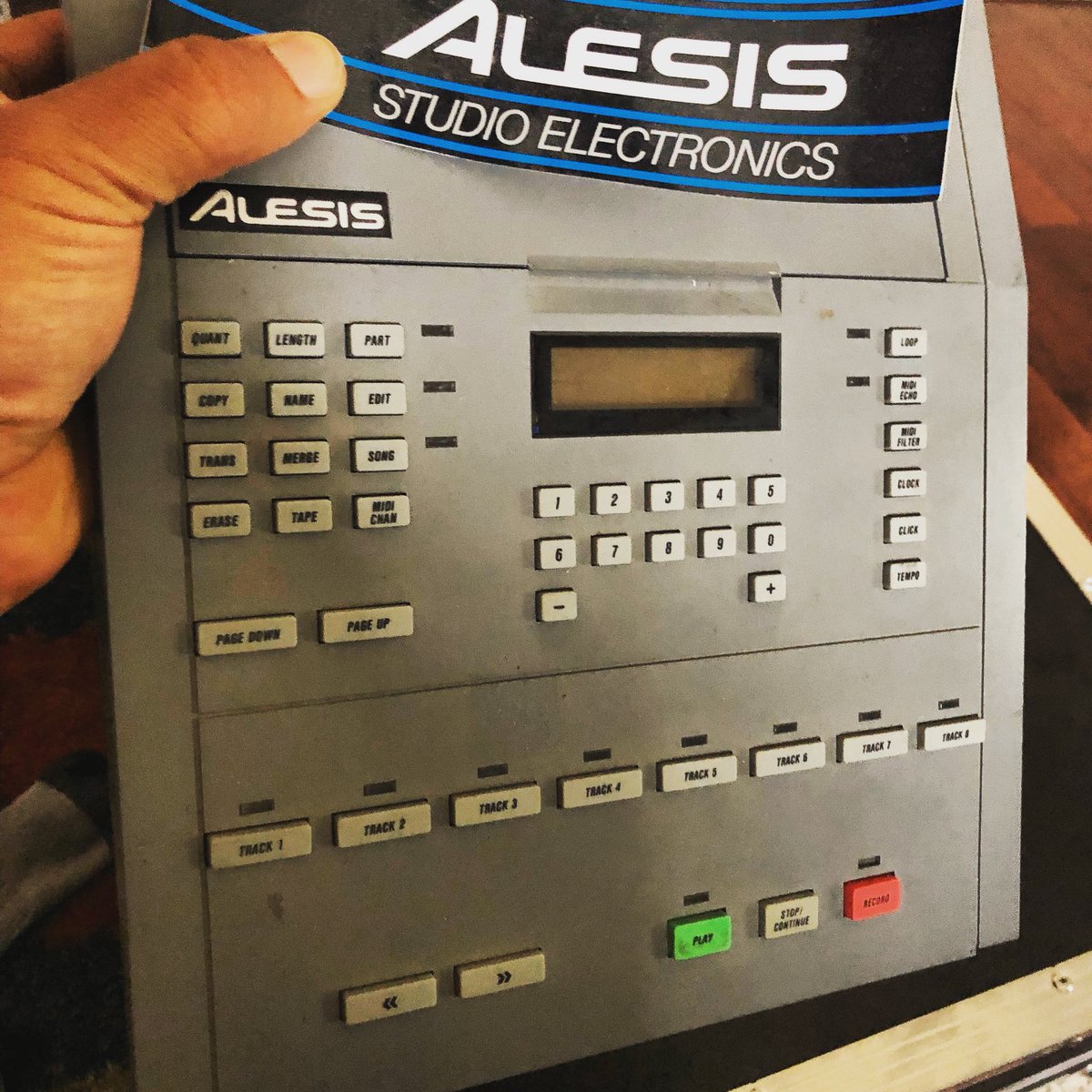 RadioFreeKevin's tweet image. My very 1st sequencer, 29 years old! This was my best musical friend- recorded 2 albums with it- #MMT8 #Alesis #tbt #KevinNashShow What cha know about this??