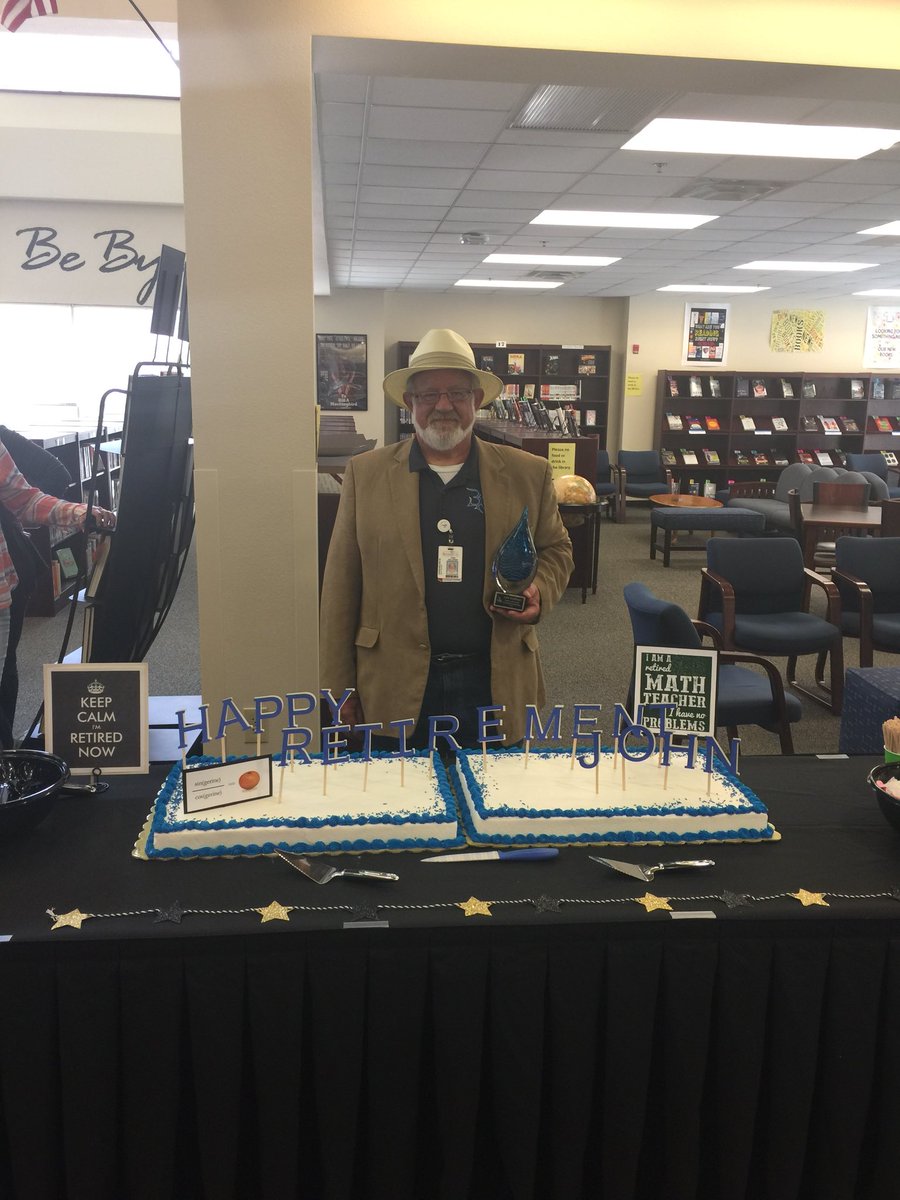 ByronNelsonHigh's tweet photo. Congrats Mr. Dallinger on your well-deserved retirement!  You wear that hat well!  #retirementhatready @Myersron80 @NorthwestISD https://t.co/Z4MQjnDJys