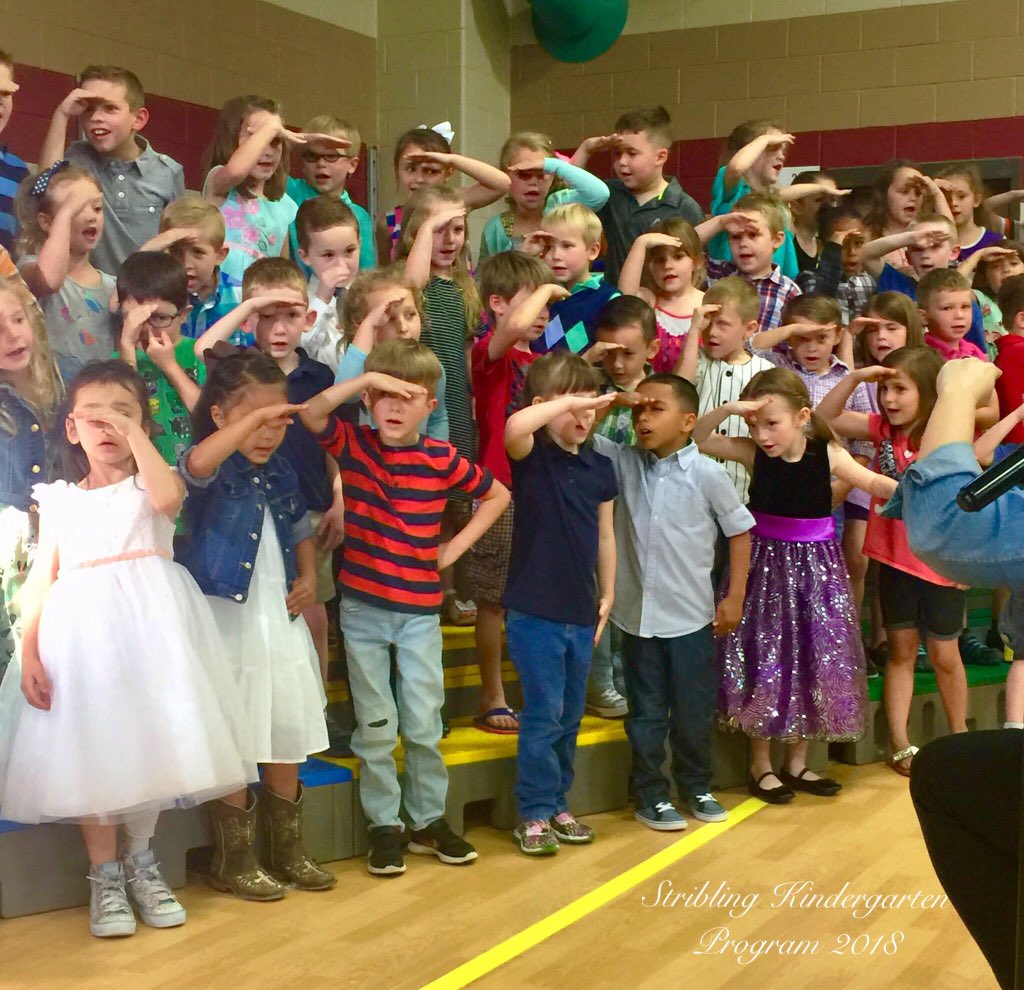 ash_douglass's tweet photo. Stribling’s Kinder students did an amazing job tonight at their end of year program! @striblingstars #WeAreStribling https://t.co/4zR9VuyfoU