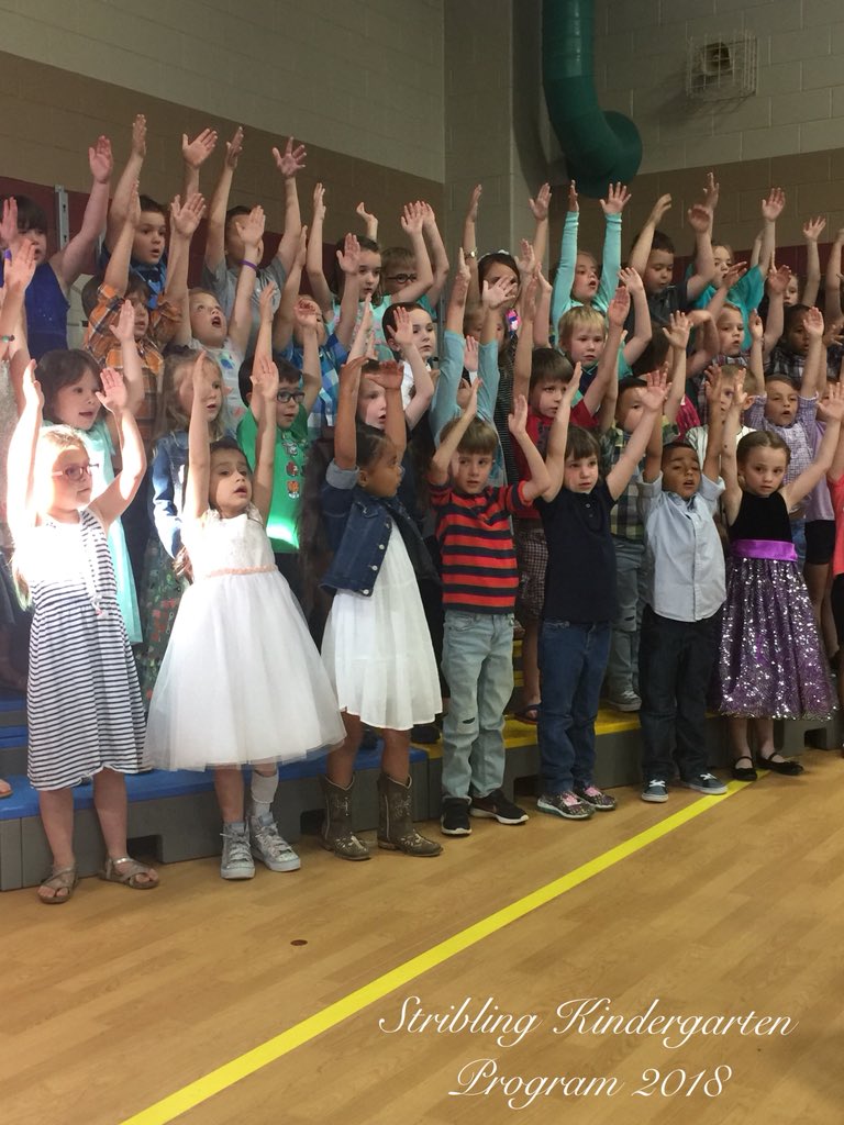 ash_douglass's tweet photo. Stribling’s Kinder students did an amazing job tonight at their end of year program! @striblingstars #WeAreStribling https://t.co/4zR9VuyfoU