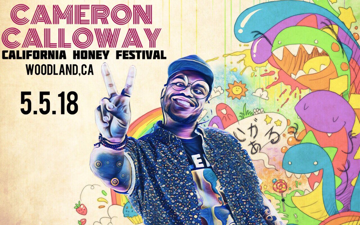 _camcalloway's tweet photo. I’m playing in Northern, CA this weekend at the @cahoneyfestival on Saturday May 5th! 2:30pm! #californiahoneyfestival #norcal #cameroncalloway https://t.co/H7zxgMxhy9
