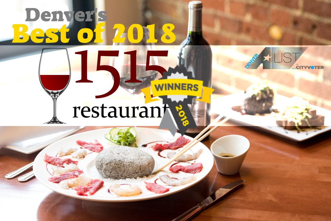 1515Restaurant's tweet image. 1515 Winner! Best in Denver 2018! Thank-you for your votes Denver - 1515 finished 2nd out of 50+ New American Restaurant Nominees. ❤️

'the best places in and around Denver, based on more than 55,000 votes from local experts.' #Denver #DenverAList #BestOfDenver #VisitDenver
