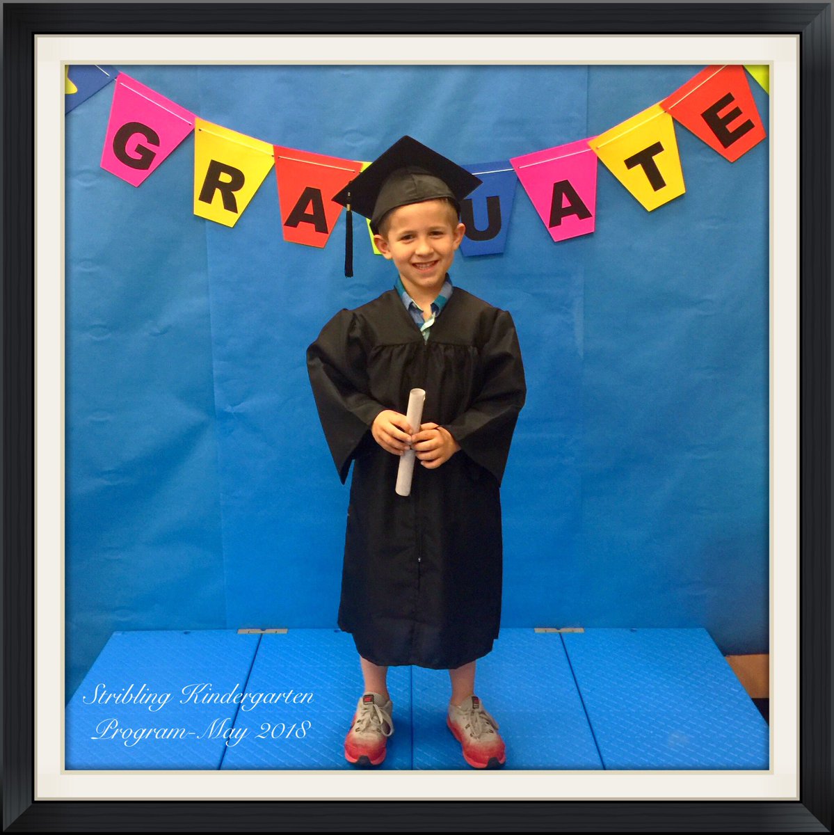 ash_douglass's tweet photo. Soon to be Kinder Graduate! 
Stribling’s Kinder  End of Year Program Photo Booth! @striblingstars #WeAreStribling https://t.co/la1j4mvCyx