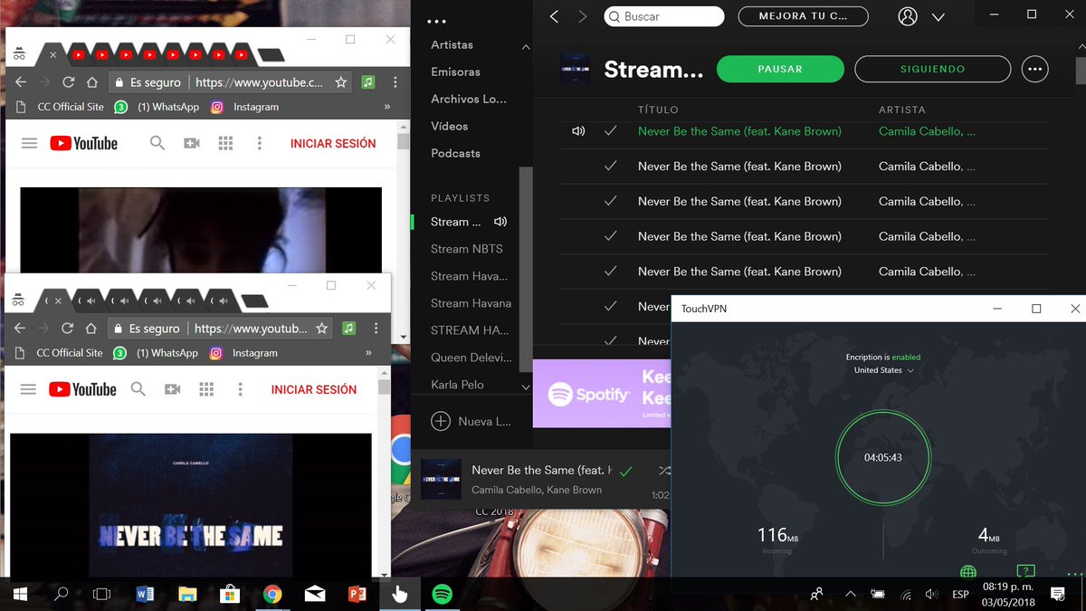 CamilkDelevingn's tweet photo. Spotify and YouTube
I forgot to update yesterday sorry
Total=16,550
@CCRequesters @CCabelloNews
#StreamingNBTSGiveaway https://t.co/WKr6GFtNHK