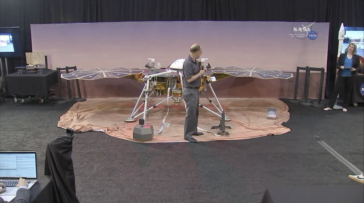 NASAInSight's tweet image. In less than 48 hours, I head to #Mars. Miss my launch news briefing? Watch the archived webcast: ustream.tv/recorded/11464… 

Have questions about launch? See: go.nasa.gov/2E7JZkY