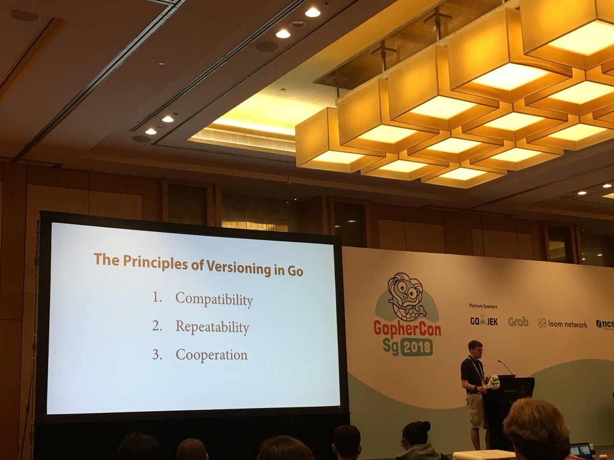 rBharshetty's tweet image. There principles of versioning for Go at #GopherConSG