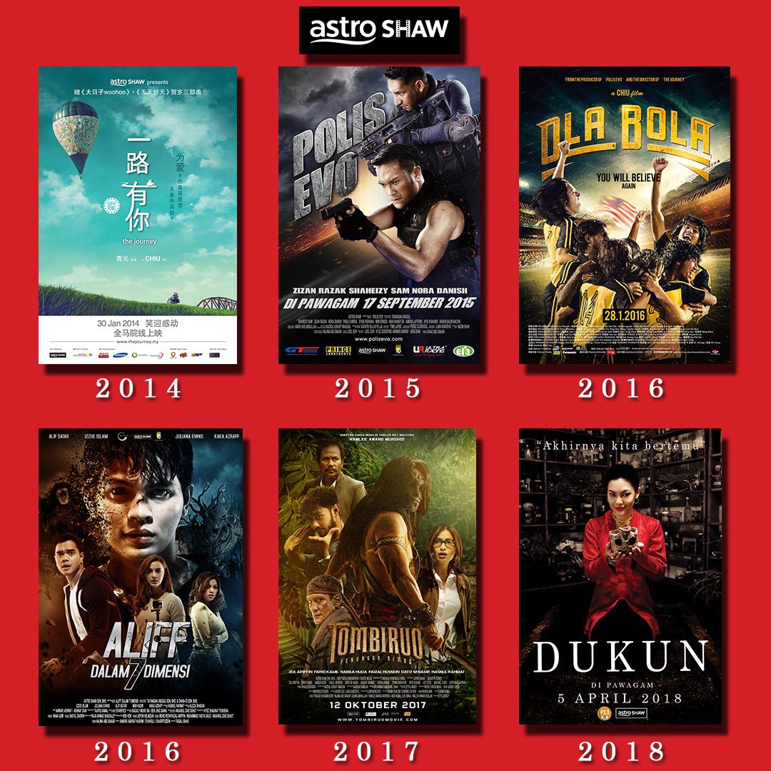 created_r's tweet photo. 6 terbaik pilihan @createdr_studio untuk filem @astroshaw . . . Antara 6 filem ini yang mana pilihan kowg???
#TheJourney #PolisEvo #Olabola #AlifDalam7Dimensi #Tombiruo #Dukun
.
#CreatedRreview #GilapFilem #ReviewJelah #ChiallChiallse https://t.co/pNcX11fT3l