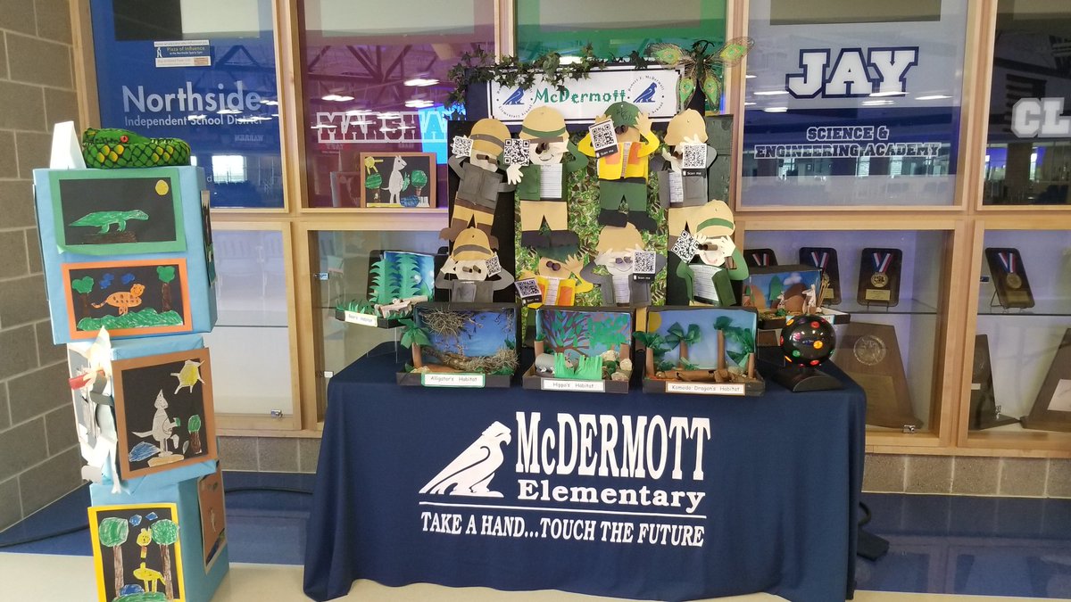 MrsYPost's tweet photo. So proud of the teachers and students @NISDOHT @NISDMcDermott @NISDGlenoaks! Your dedication and student success shined tonight at #NISDExpo18! #ohtinspired #glenoaksinspired #mcdermottfalcons https://t.co/hVI0SkfwSF