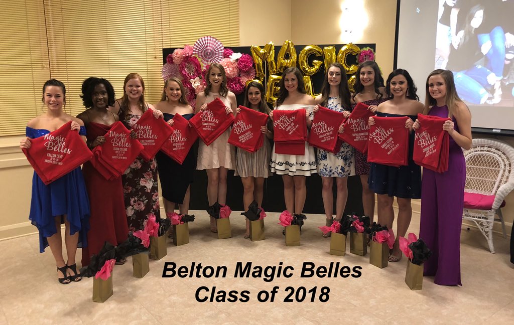 randypittenger's tweet photo. Our awesome Belton Magic Belles Seniors at annual banquet tonight! #BMB1718 #seniorblankies #WeAreAllTigers #ILoveBelton https://t.co/vmrqYu3CnN