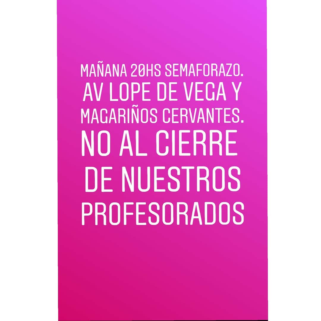CEPD2_'s tweet image. MAÑANA A LAS 20HS, SEMAFORAZO EN AV LOPE DE VEGA Y MAGARIÑOS CERVANTES.
RETIRO DEL PROYECTO UNICABA.
NO AL CIERRE.