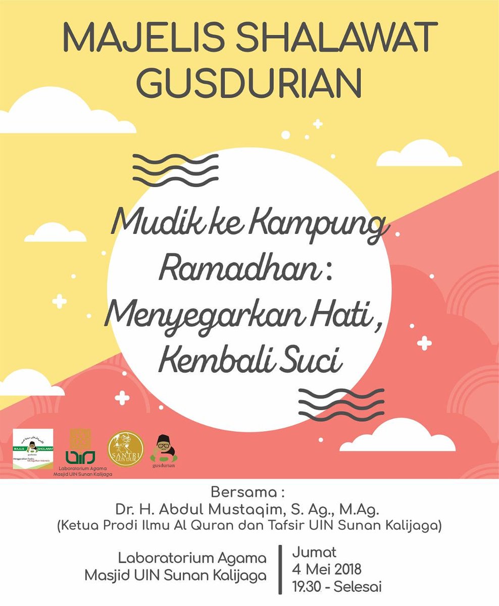 Majelis Shalawat Gusdurian

Nanti malem merapat ke Laboratorium Masjid UIN Sunan Kalijaga yuk. 
Cc: @santriGD <a href="/GUSDURians/">Jaringan GUSDURian</a>