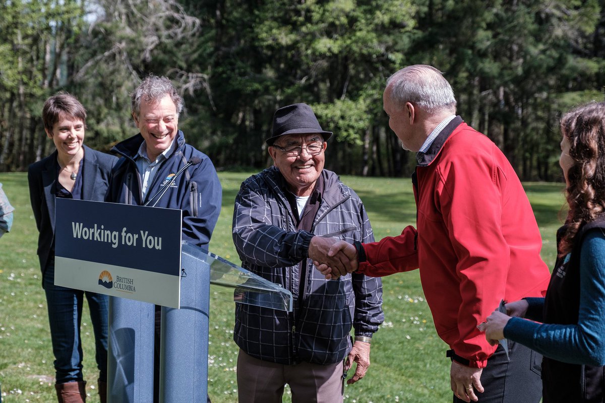 At BC Parks announcement.