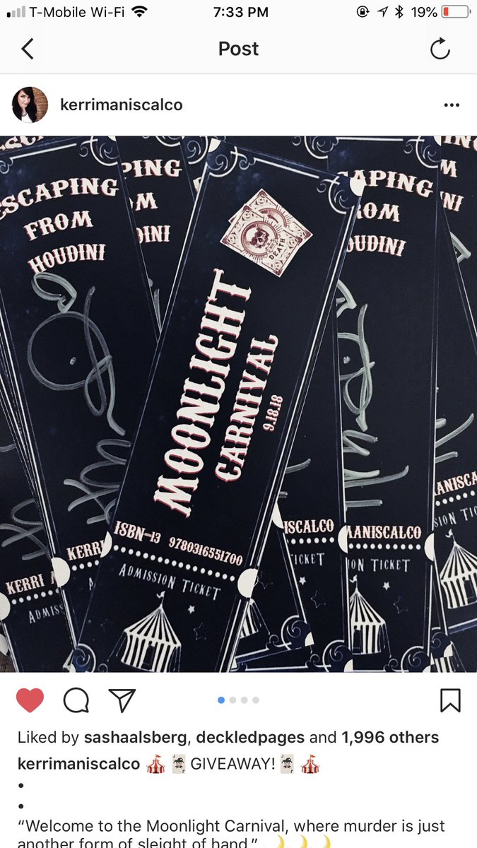 trianadevaux49's tweet photo. Hey ppl there’s this rly cool giveaway I entered on @/bibliomaniacism on ig and I rly wanna win! @KerriManiscalco #EFHtickets https://t.co/x0L1UNKsFH