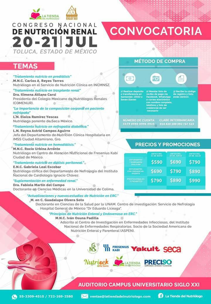 Nutrición renal , Toluca. #Nutricion #Renal