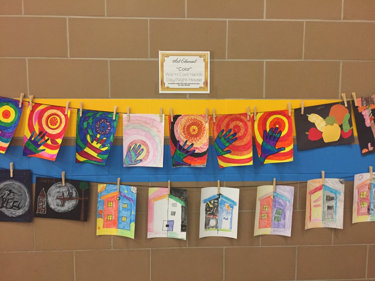 EastMidvaleElem's tweet photo. Check out the great artwork that EME Students created this year in their art brain booster https://t.co/1NSgthPMdu
