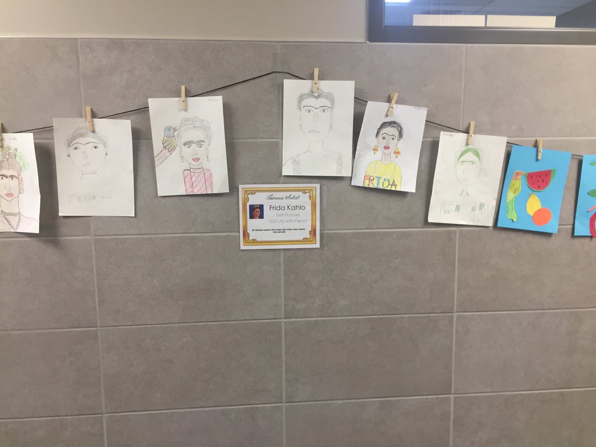 EastMidvaleElem's tweet photo. Check out the great artwork that EME Students created this year in their art brain booster https://t.co/I3jVd2L6ha