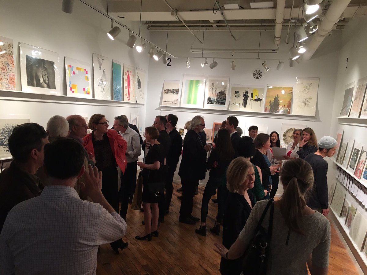 openstudioTO's tweet photo. Sincere thanks to everyone who came out tonight, bought art, raffle tix, and supported Open Studio. Also special thanks to staff and volunteers who worked so hard to make #MembersInk2018 a tremendous success! https://t.co/8ePDcnQSqq