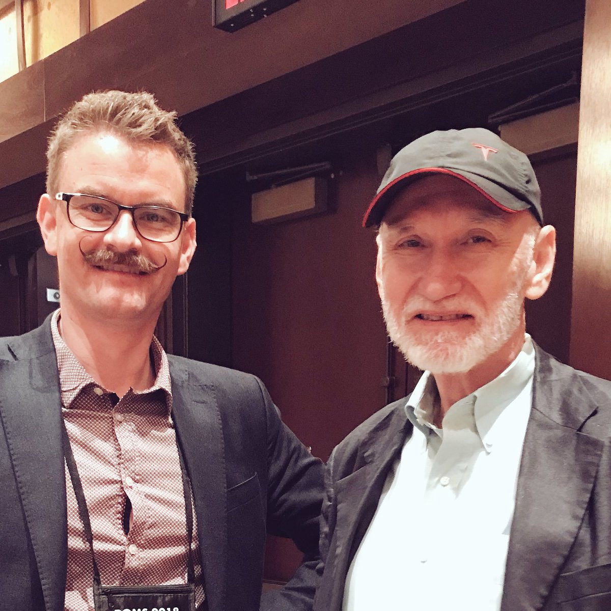tnetland's tweet photo. @LeanKaizen I got the same wonderful souvenir from the #POMS2018  #OEX Mini Conference. With @LEInstitute #JohnShook #lean https://t.co/M4132A31uj