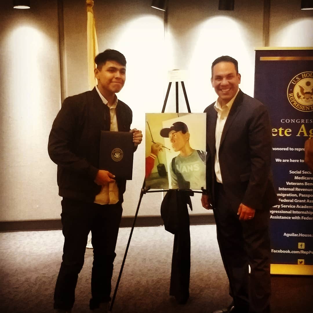 CarterArtClub's tweet photo. Congratulations to Leo for winning first place in the Congressional Award including at trip to D.C. and his art displayed in the Capital @principalCHS16 https://t.co/2HfwHZwDqF