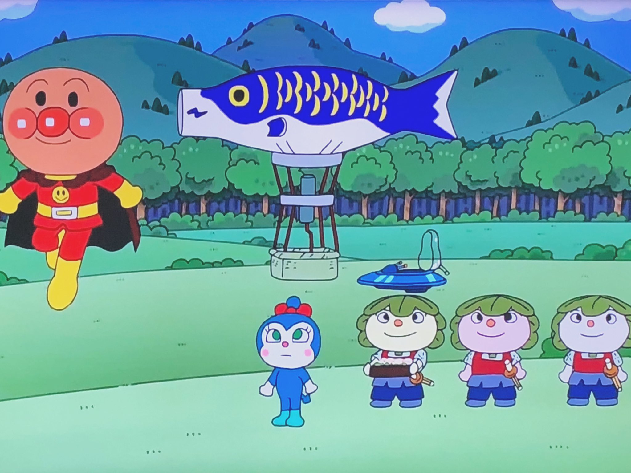 潘めぐみ Megumi Han アンパンマン 事前にお知らせできなかったのですが 本日放送のにてかしわもちマンのかぜまる役として出演させて頂いておりました 明日はこどもの日 今年は コキンちゃんと一緒に 美味しい柏餅を作って みんなに食べ