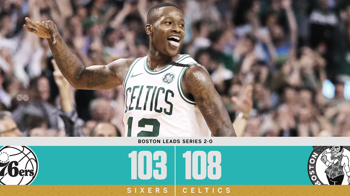 SportsCenter's tweet photo. Boston holds on to go up 2-0 at home. https://t.co/9tCK8scwoB