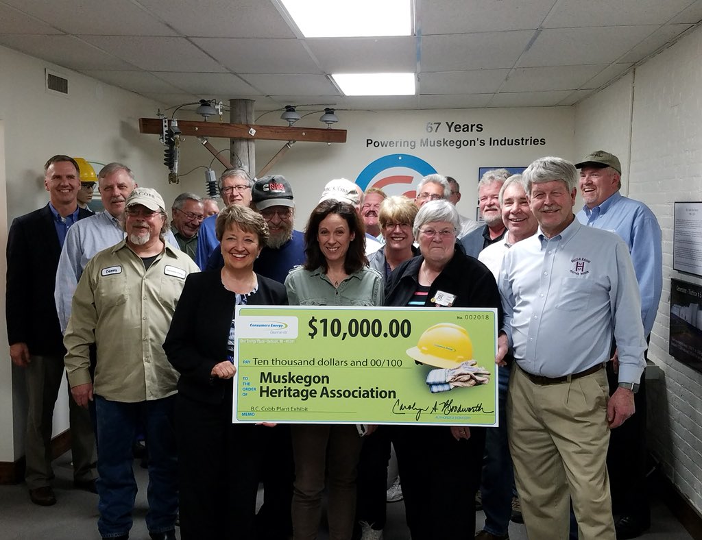 BloodworthCare's tweet photo. Incredibly proud of @ConsumersEnergy Foundation support of Muskegon Heritage Museum &amp; new #BCCobb Plant Exhibit #history #heritage #coalplant @DTMuskegon @VisitMuskegon @WatchMuskegon #watchmuskegom #museum #replica https://t.co/vpncXXbC6G