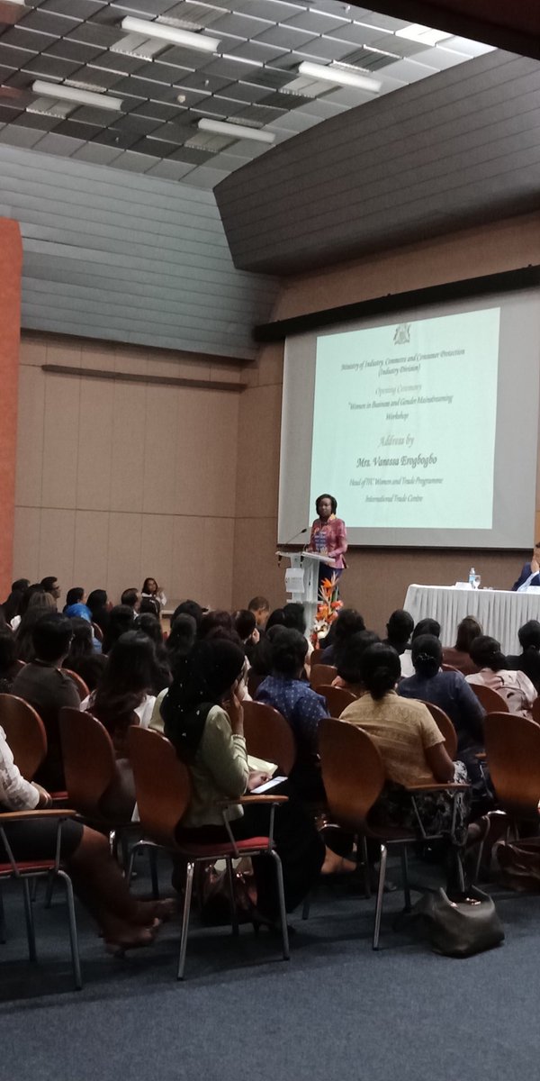 verogbogbo's tweet photo. Delighted to speak at #womeninbiz workshop in #Mauritius.
Host @AshitGungah Minister Commerce & Industry acknowledges support of @AranchaGlezLaya and @ITCnews & commits to implementation of #nationalexportstrategy esp #SheTrades https://t.co/cN1CT0m2lm