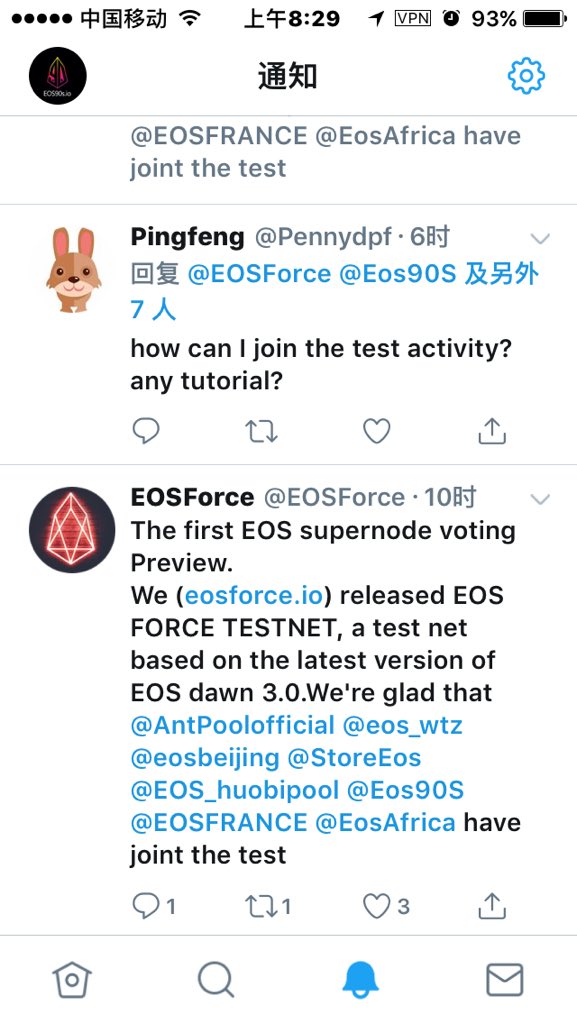 EOS90S team and we are join the EOS testnet !Awesome !