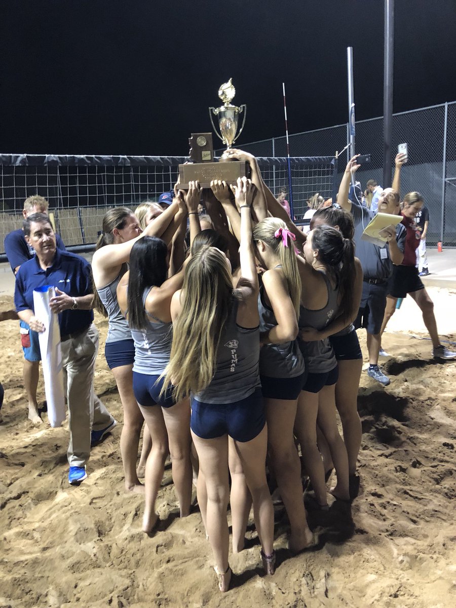 perry_pumas's tweet photo. State Champions - Beach Volleyball!  1st ever in Beach and 2nd State Championship for Perry in any sport! https://t.co/bsbD7blmen