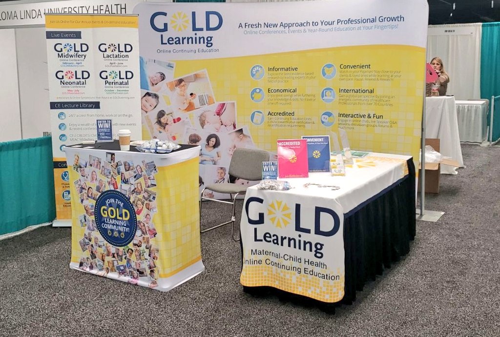 GOLDNeonatal's tweet photo. We're all set up at #ANNConferences in Portland, Oregon with @AcademyNN. We can't wait to see everyone at the #GOLDLearning booth! Stop by to say hi and your chance to win some prizes! #AcademyNN #neonatal https://t.co/5sUUPL1txU