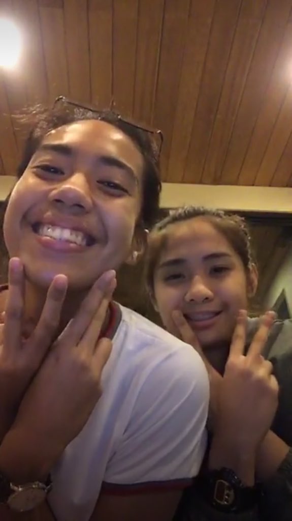 NikkiMgsrleFP's tweet photo. Aw! Cute naman. #UPFight next season sana hahaha #MarKki @marianalisa_ @18Nikki_ https://t.co/qP7Oel920g