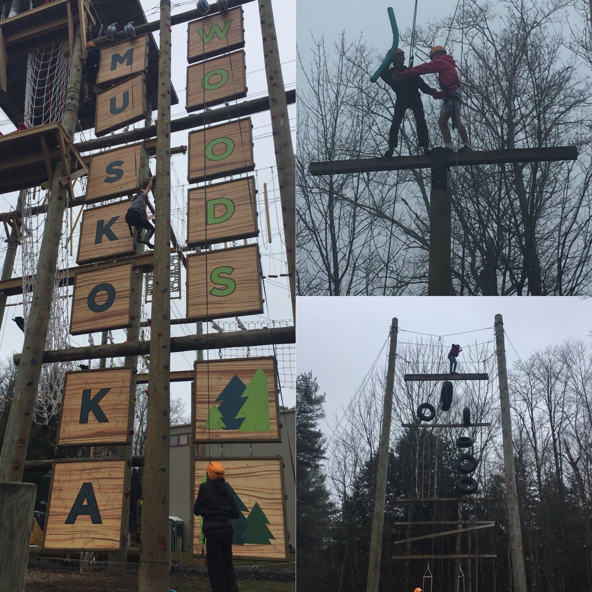 High, high, high ropes! #muskokawoods