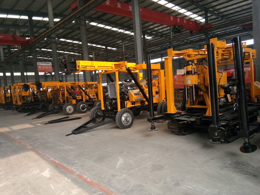 Water well drilling rigs in the factory.