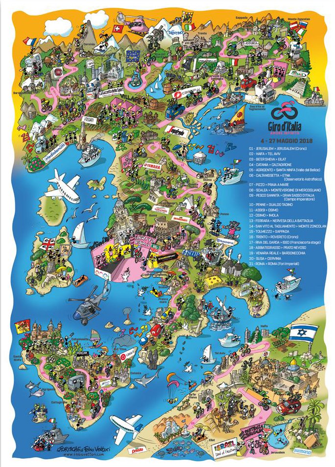 IsraelinAustria's tweet image. Der #giroditalia startet heute in #Israel! 176 Fahrer starten in #Haifa, fahren über die Städte #Akko und #Caesarea bis #TelAviv, dann durch die #Negev-Wüste bis #Eilat, wo nach 229 km die letzte israelische Etappe endet. 🚴‍♂️🏅#Giro2018