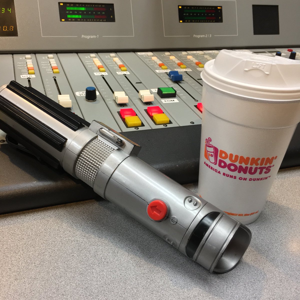 imjonshannon's tweet photo. Everything I need to rule the universe. Happy Star Wars Day! #MayTheFourthBeWithYou #dunkinmaine #StarWarsDay #wpor #wpormornings https://t.co/2VuR1LRx1x