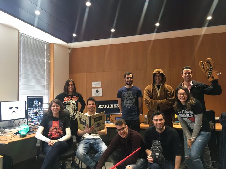 evodeck's tweet photo. May the 4th, it is! 🤓🤓
In the company strong the force are, code hard this week we have!
Rebel force: Kelly Mestre, Vanessa Nascimento, Pedro Rodrigues, Tiago Horta, Gustavo Jordão, Marco de Freitas, Emanuel Ey, Cristina Tulcidas and João Henrique
#evodeck #geekteam #star… https://t.co/x2VoYzbCpU