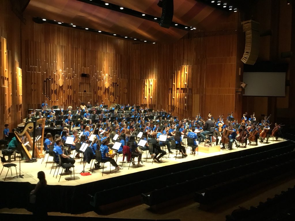 NYO_GB's tweet photo. Weโre @BarbicanCentre preparing for the unveiling of a youth manifesto weโve prepared with musicians from Youth Orchestra of Los Angeles & #NYOInspire, all will be revealed in an open rehearsal with @GustavoDudamel ๐๐ถ๐ #TuningIntoChange @leethereynolds https://t.co/GAJZPvTGSC