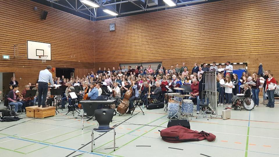 Vor einer Woche waren wir zur ersten gemeinsamen Probe für den #Katholikentag in #Münster und haben mit der #DommusikMünster und dem #SinfonieorchesterMünster eine schöne Probe bestritten. 
Herzlichen Dank für die Einladung!