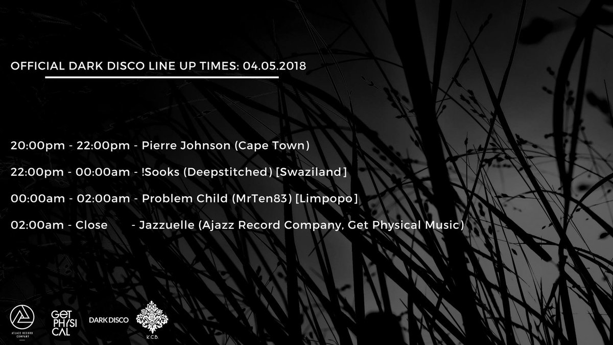 Suku_Sooks's tweet photo. Official set times for tonight @BarKitcheners. The Kitchen Will Dub!! 🔥🔥FREE BEFORE 8PM, R50 AFTER.
#DarkDisco #Braamfontein #Johannesburg #WhereToParty #deephouse #deephousemusic #events #housemusic https://t.co/3tfQeLvMk4