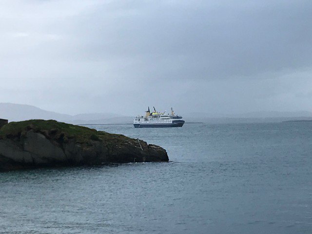 The first cruise ship ever to call to the #WestCork Island of Cape Clear arrived bright and early on Thursday morning when the Ocean Nova dropped anchor - More on <a href="/C103Cork/">C103</a>  <a href="/oileanchleire/">Cape Clear</a>