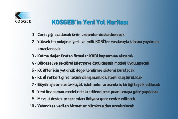 KOSGEB Başkanı Prof. Dr. <a href="/CevahirUzkurt/">Prof. Dr. Cevahir UZKURT</a> 'tan, KOSGEB'in yeni yol haritası. Detaylar için : goo.gl/7mtY6t