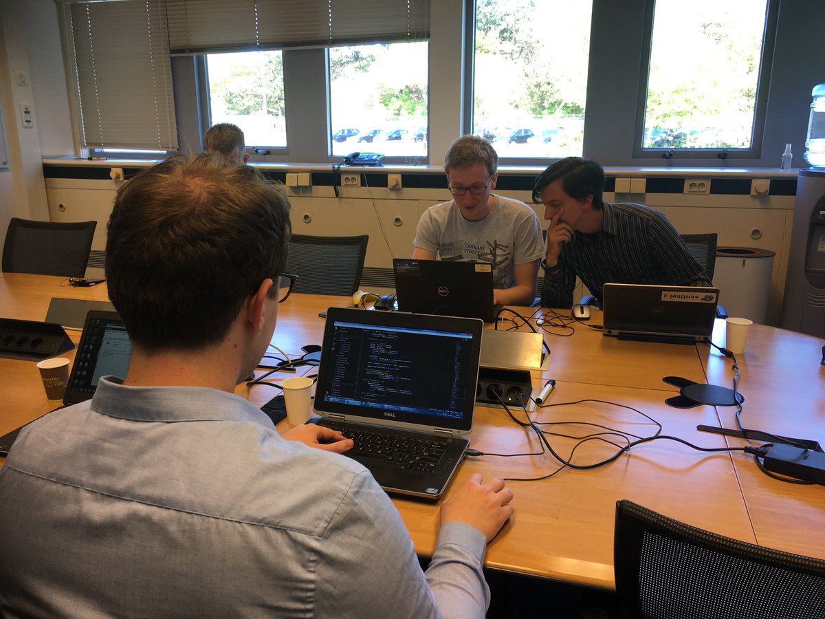maria_grulich's tweet photo. Coding a cloud detection game for #geosshack in the Netherlands! https://t.co/fmXZyg91X9
